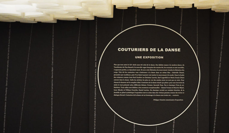 Couturiers de la Danse, cartel salon d'honneur