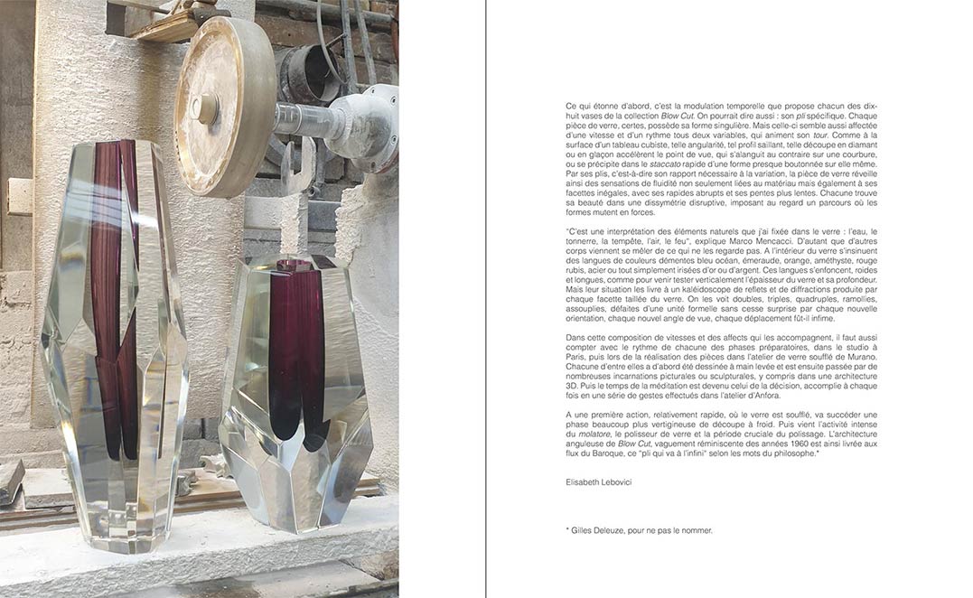 Catalogue de l'exposition Blow Cut de Marco Mencacci, présentation texte d'Elisabeth Lebovici